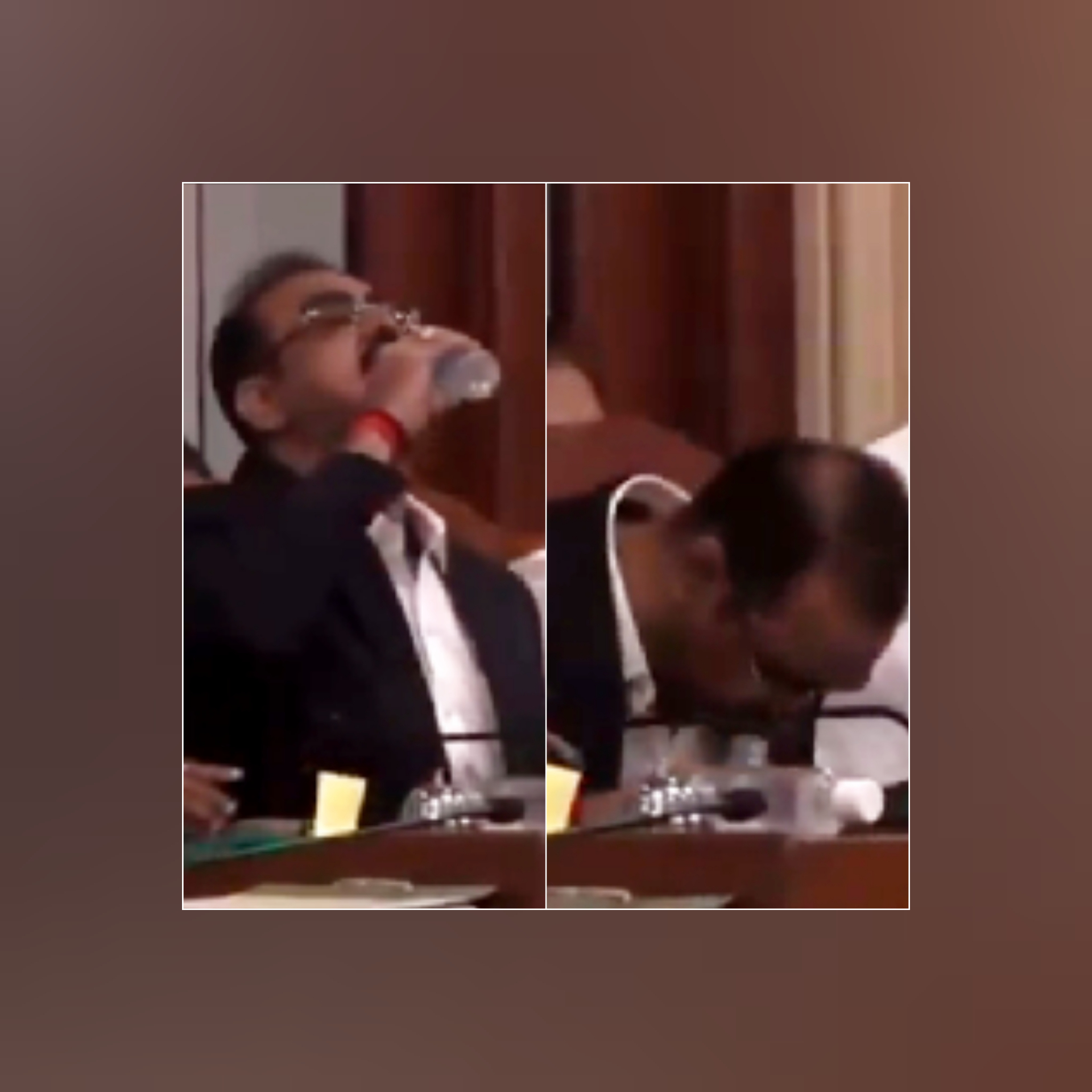  ramesh pawar viral video BMC officer drank sanitiser
