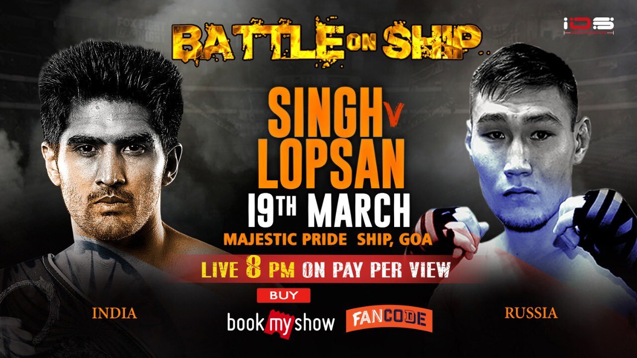 Battle on Ship vijender singh anf lopsan